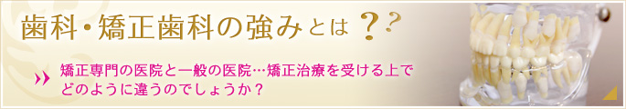 歯科・矯正歯科の強みとは？